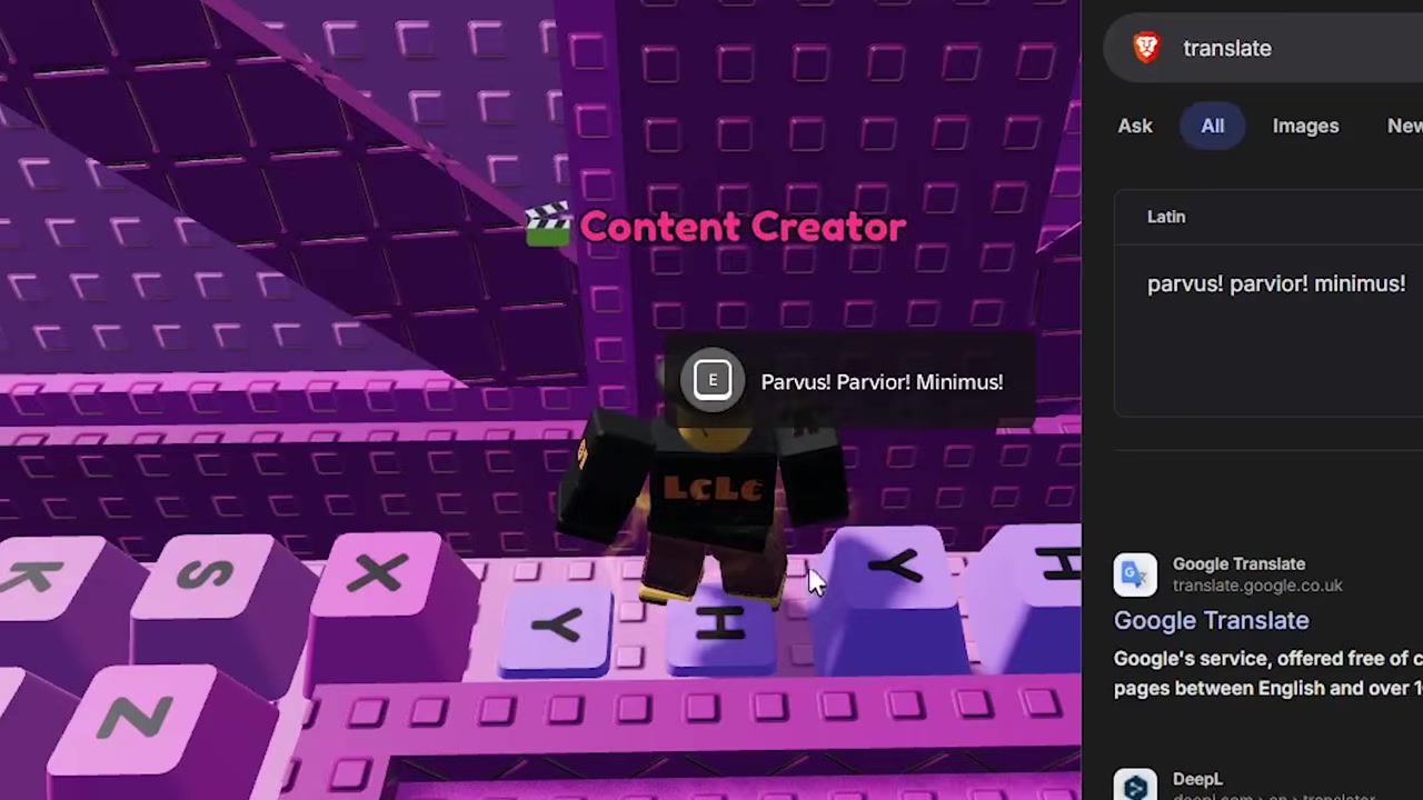 Press E at the wall