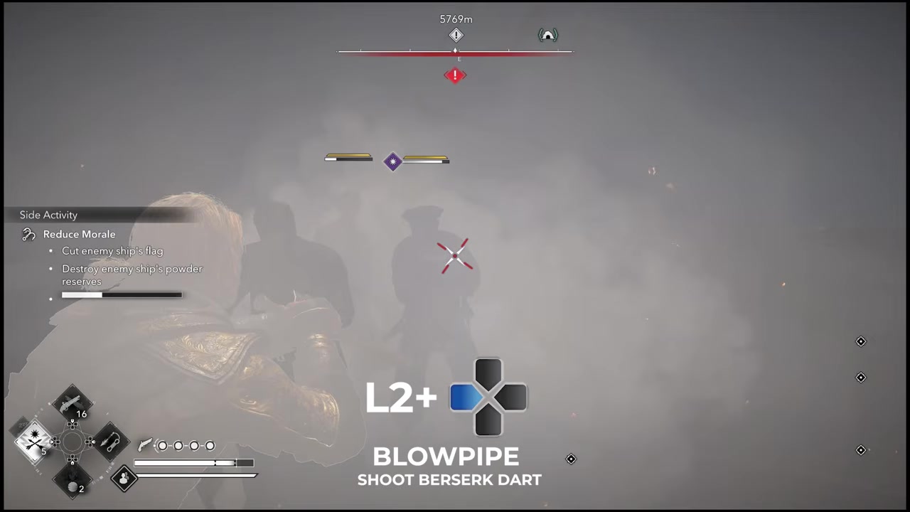 Equip and fire Berserk Darts