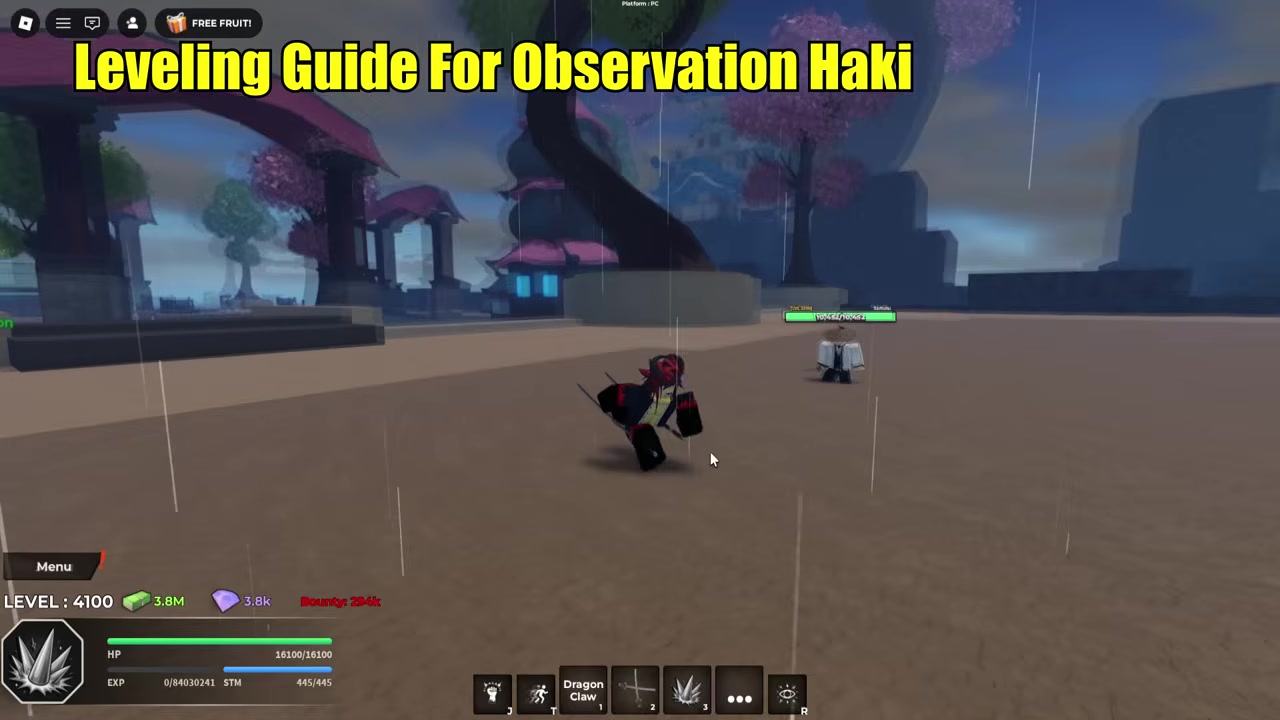 Find an NPC that can hit you