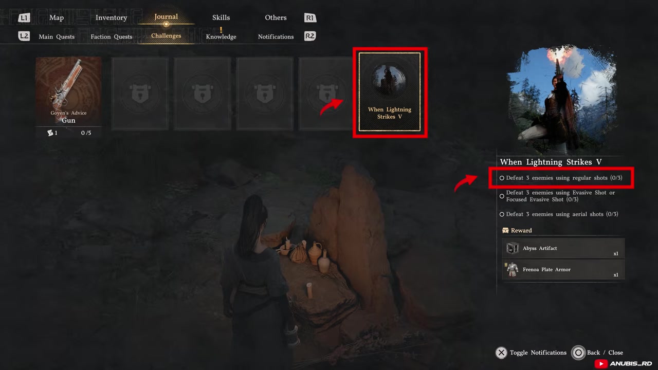 Clear the regular gun-shot objective
