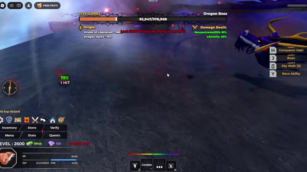 Repeat Kaido kills