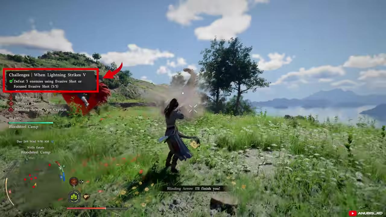 Start the aerial-shot objective