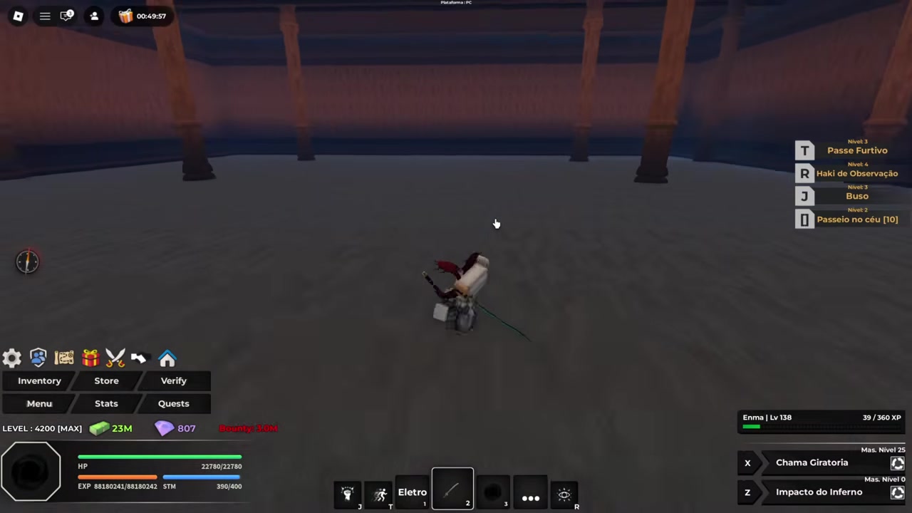 Defeat the Enma boss before it despawns
