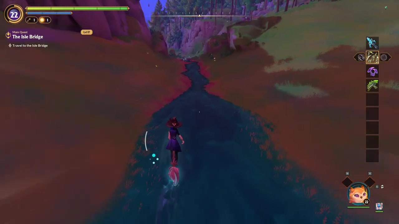 Follow the winding stream