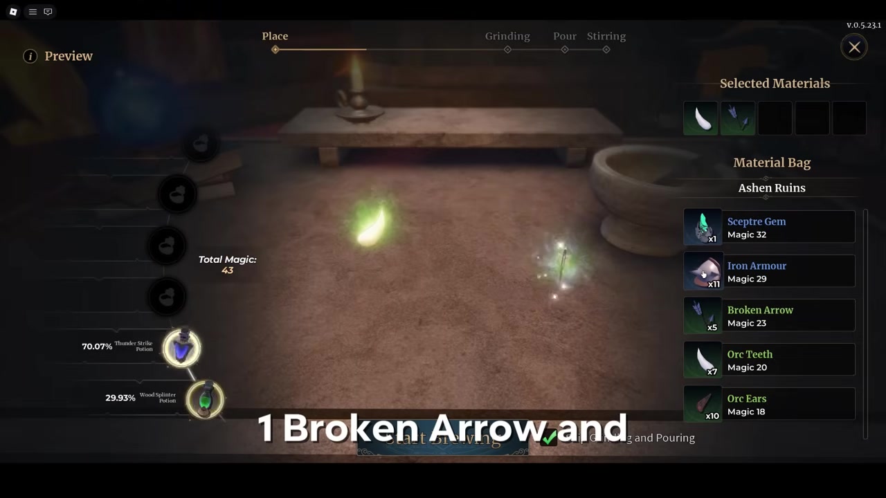 Aim for the Twisting Potion