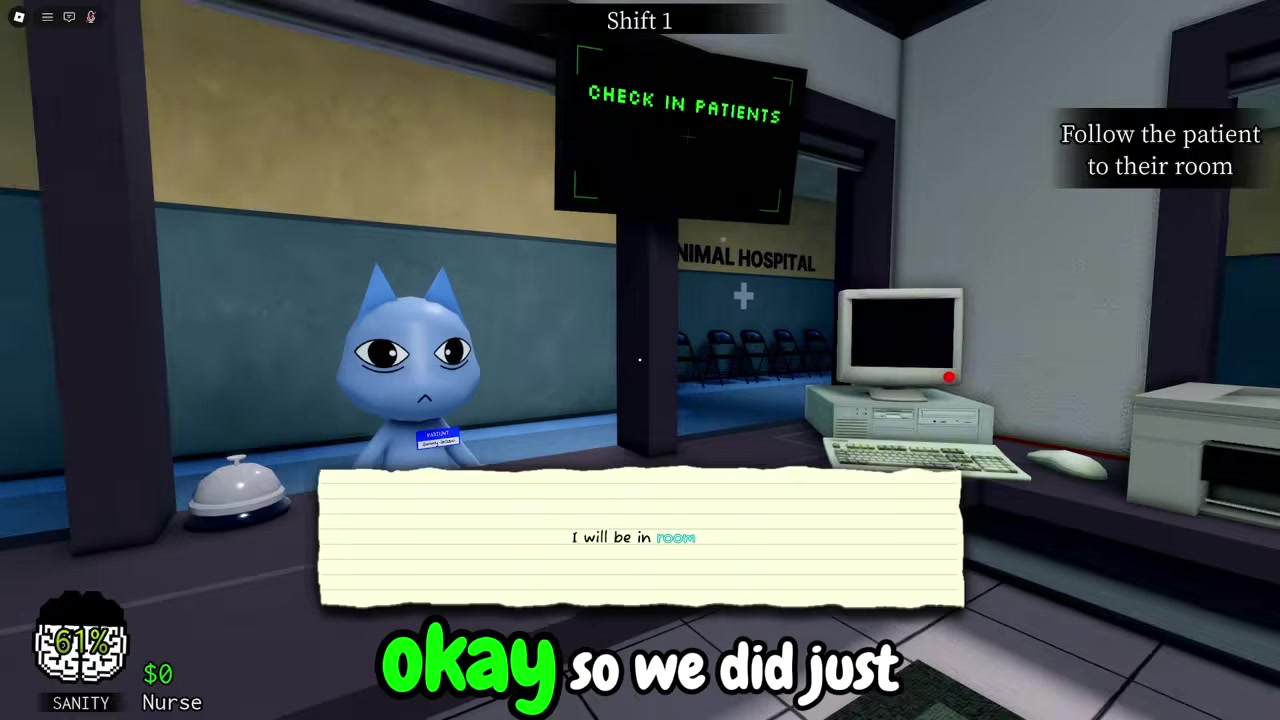 Treat the first patient in room one