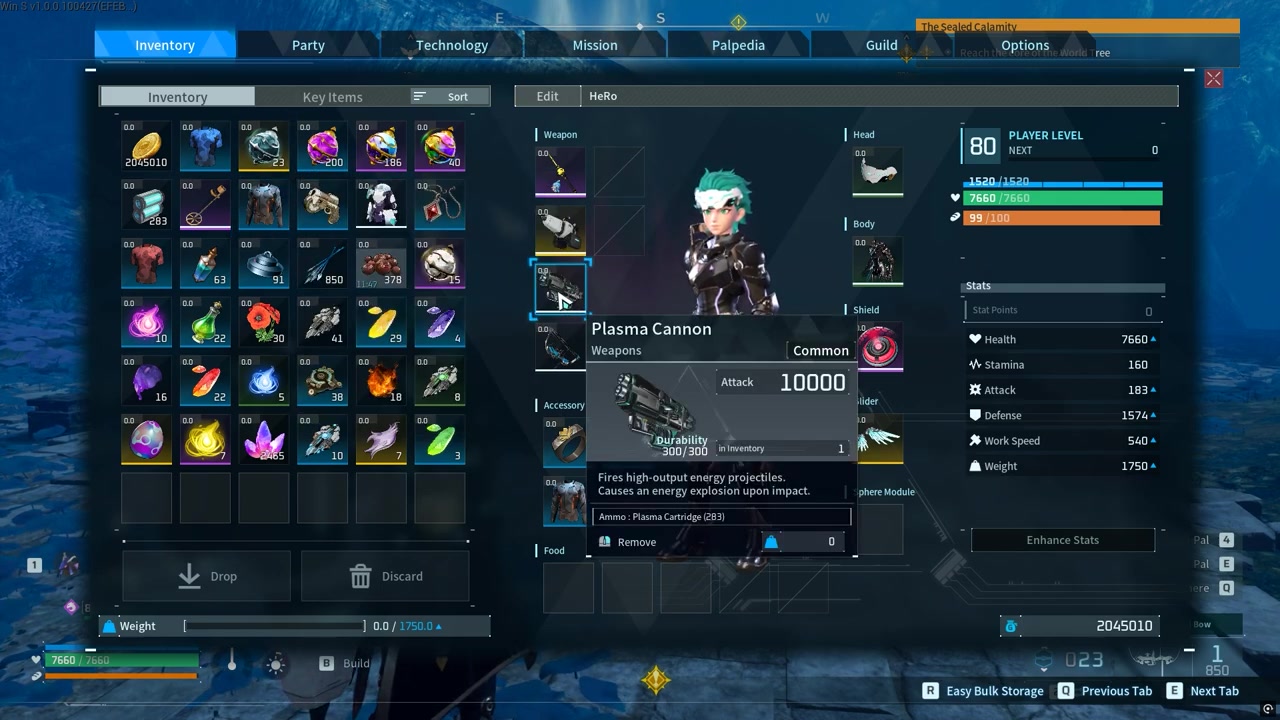 Equip late-game weapons and armor