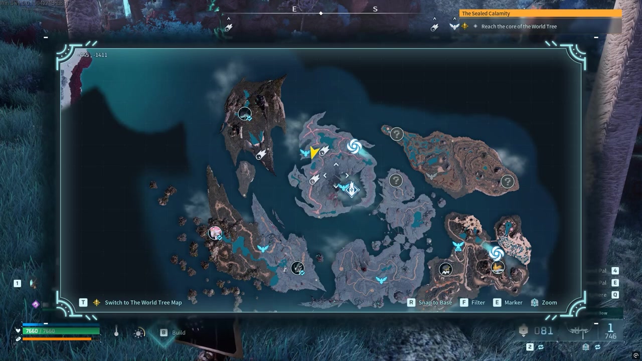 Move inside the island area