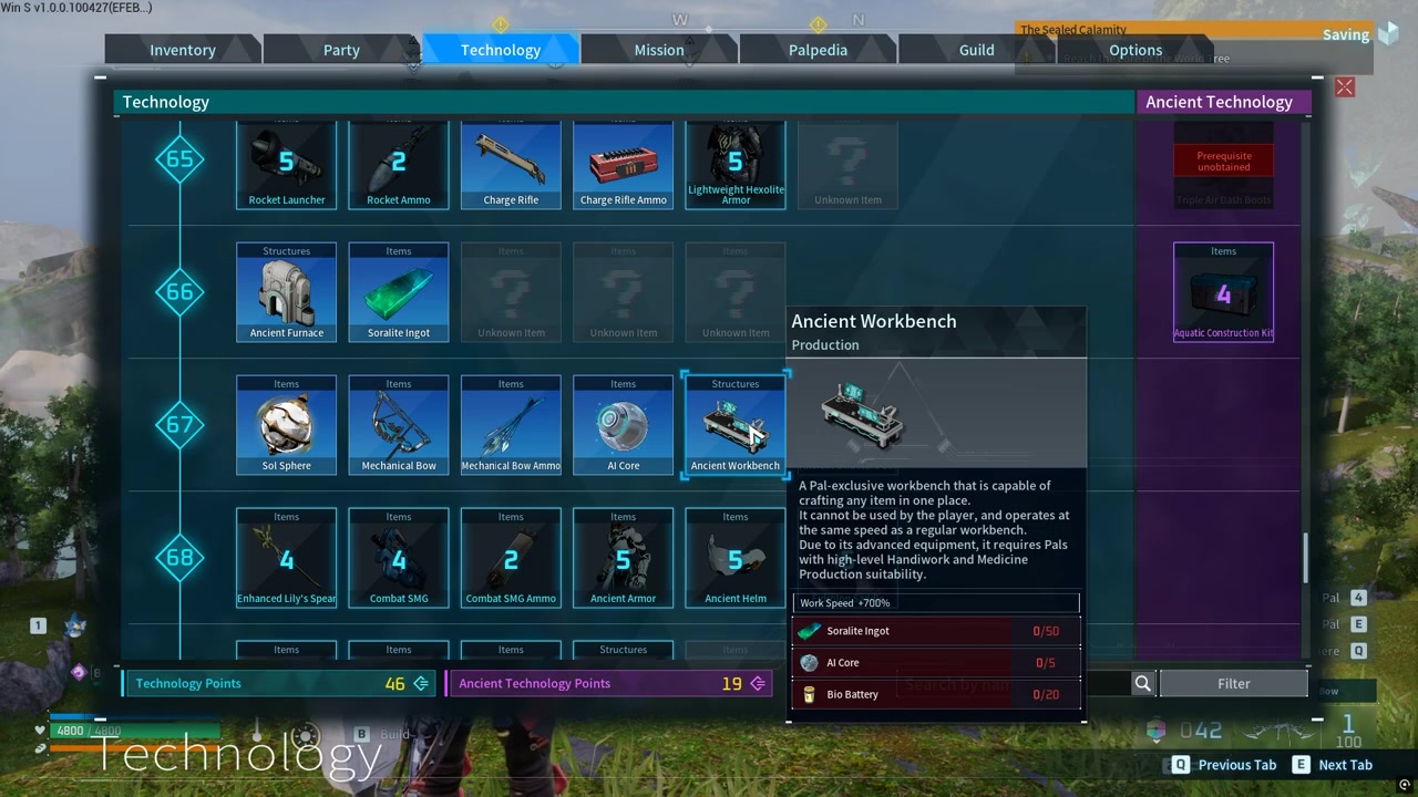 Unlock and build the Ancient Workshop