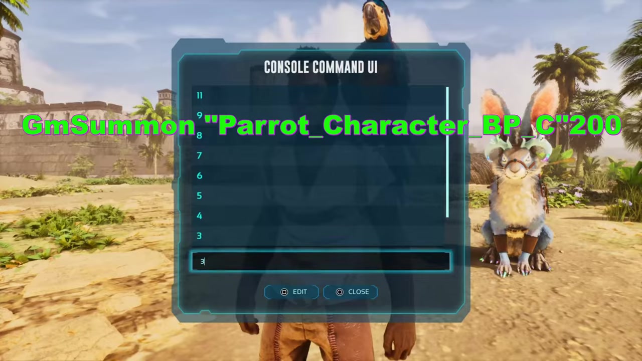 Submit the command