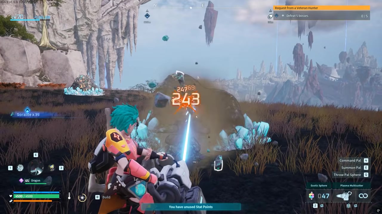 Find the marked ore nodes