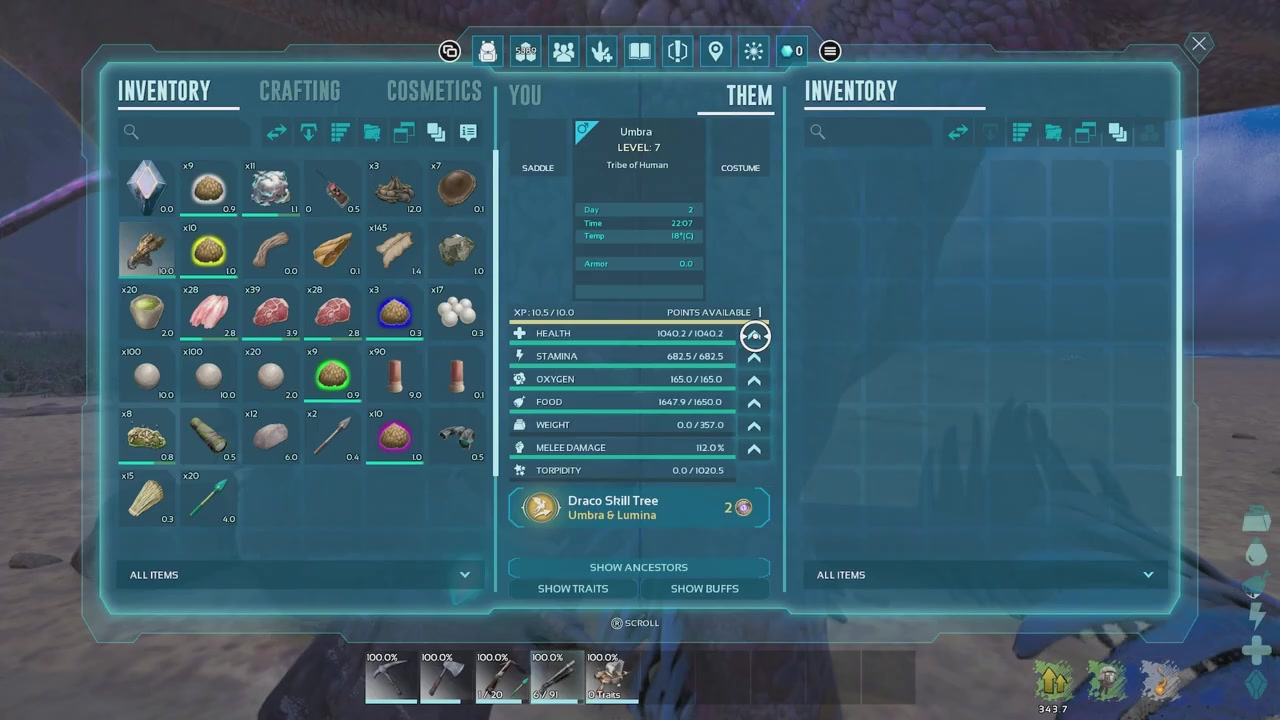 Drop the tame below 10% health