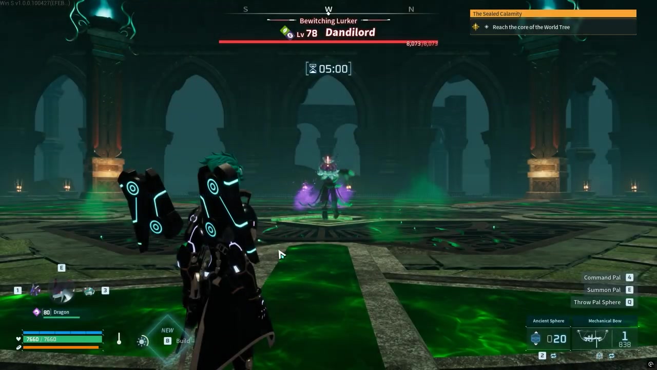 Enter the boss arena
