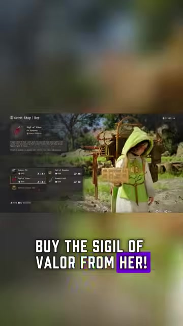 Buy two Sigils of Valor