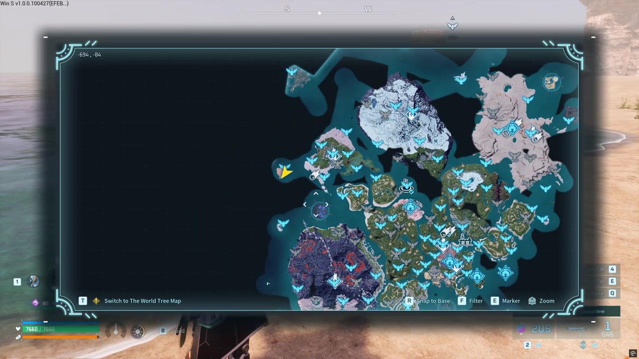 Head to the island on the left side