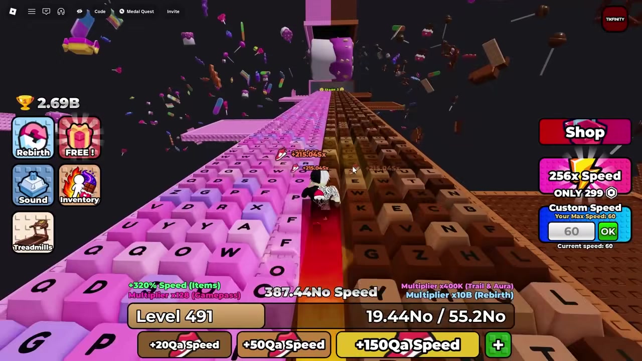 Use the stuck foam to clear the opening stage