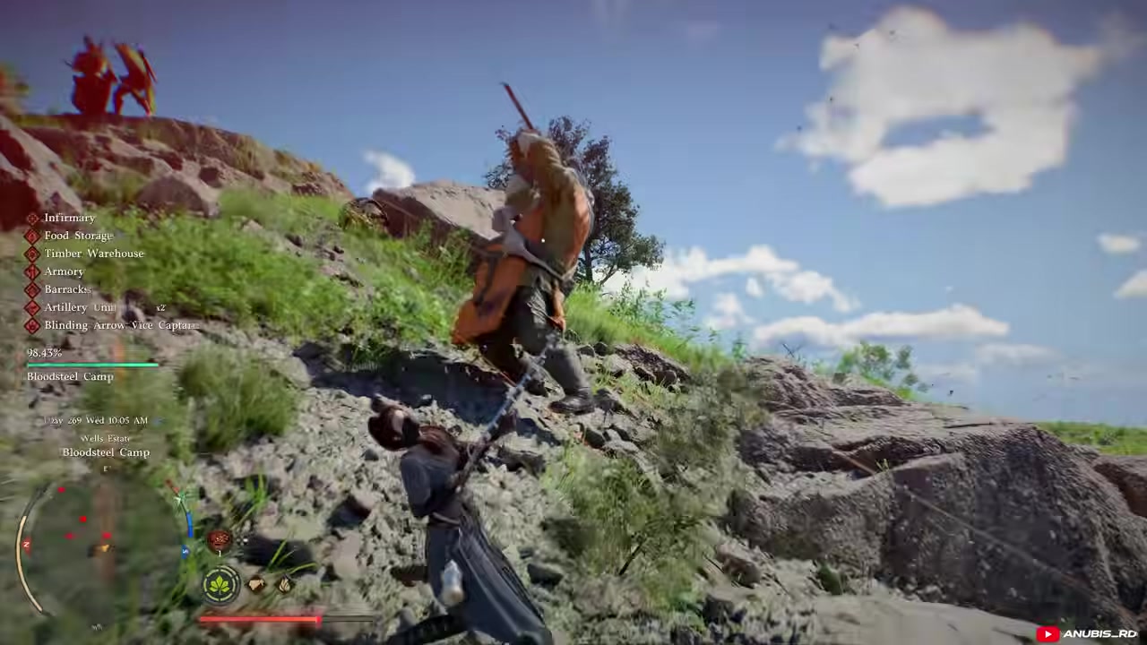 Finish weakened enemies in the air