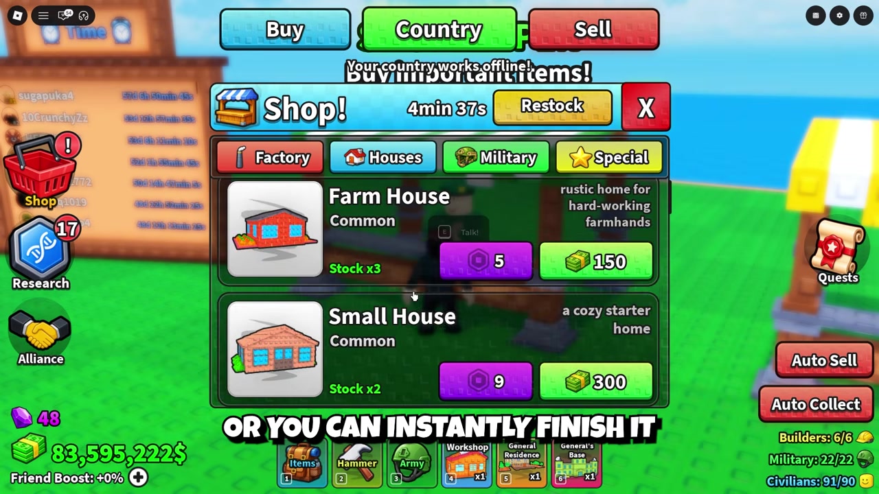 Open Shopkeeper special items