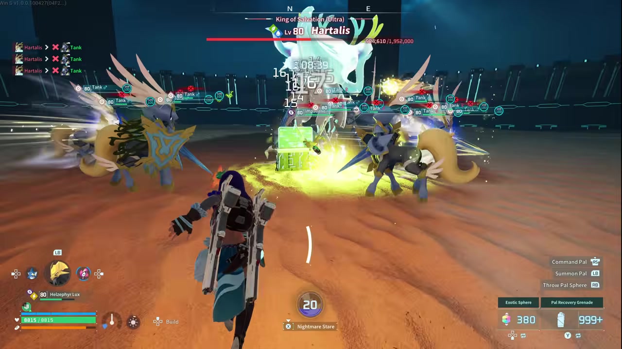Replace fallen Pals with Shadowbeak