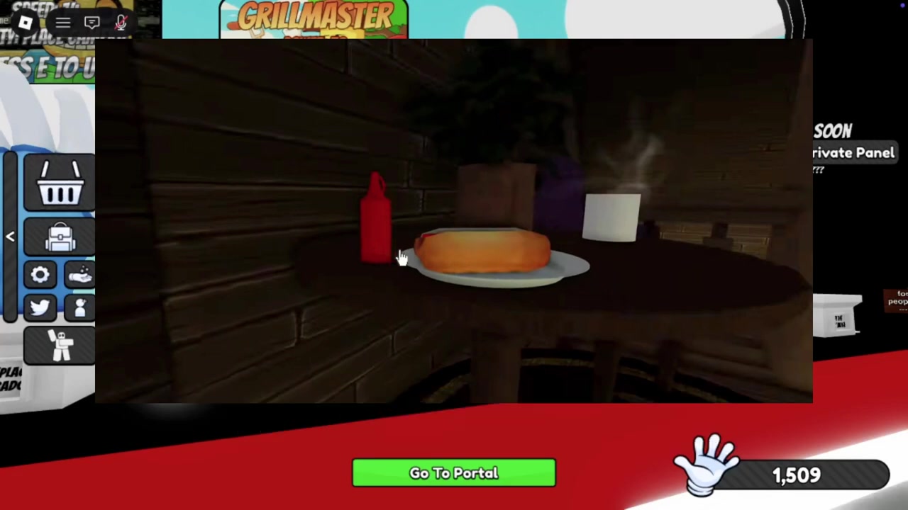 Interact with the ketchup bottle