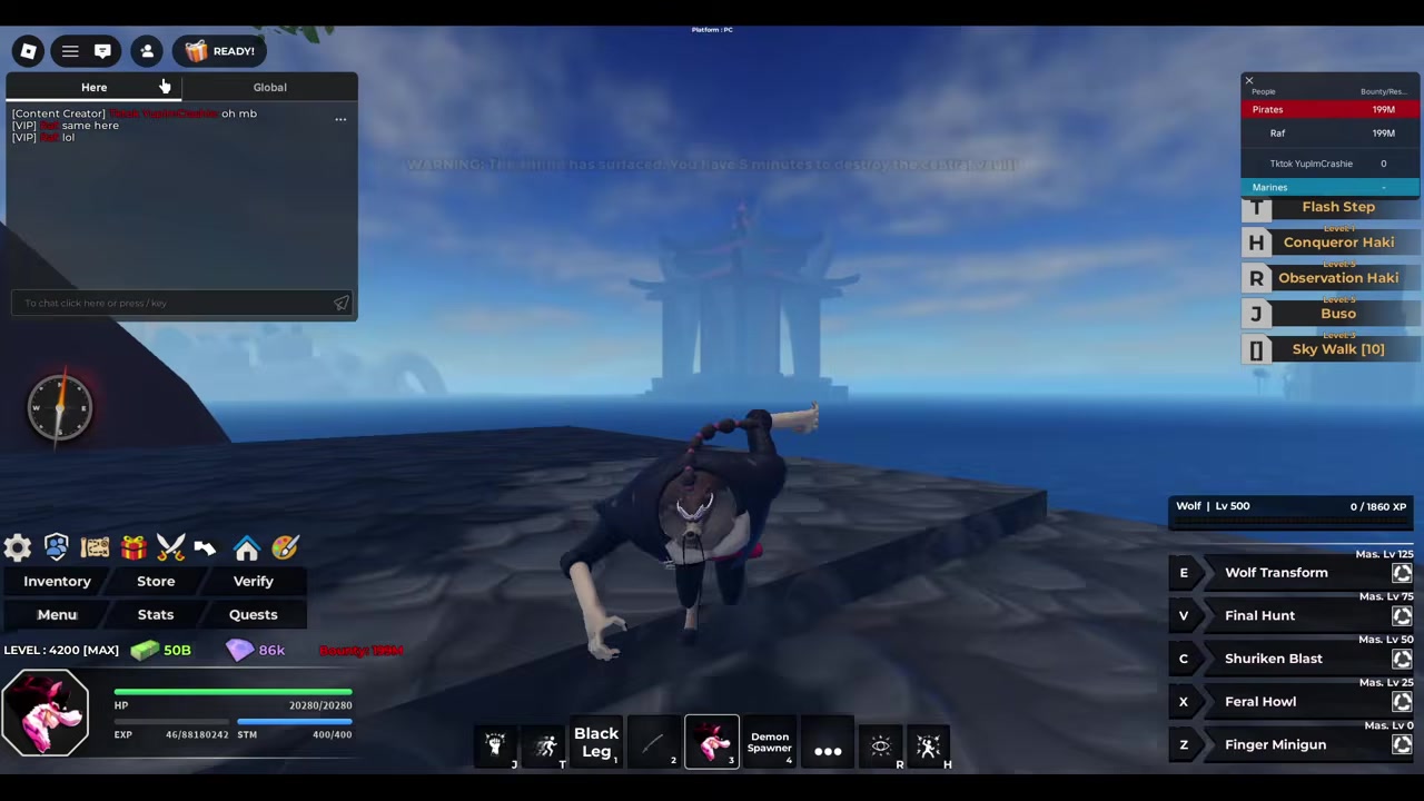 Check Sea Two's Statue Island