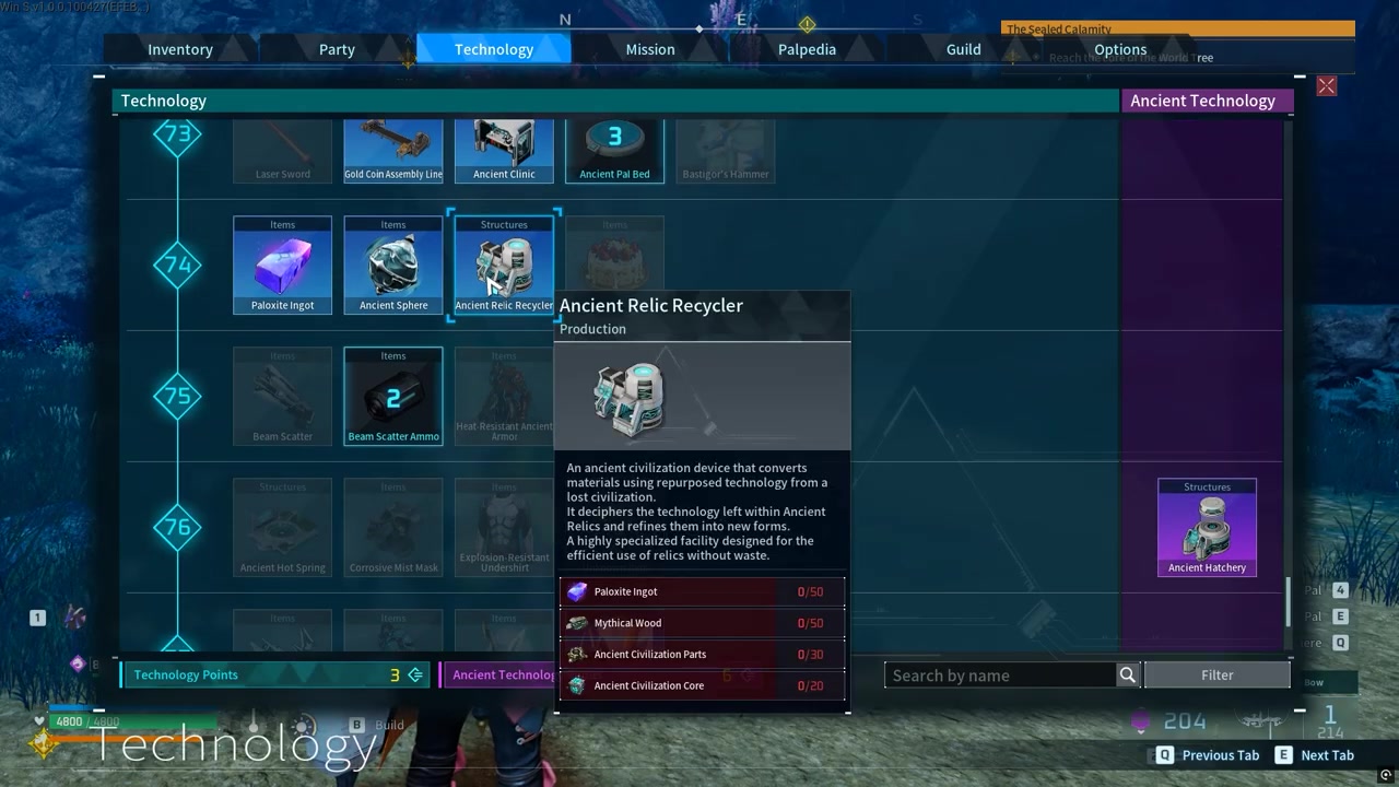 Unlock the Ancient Relic Recycler