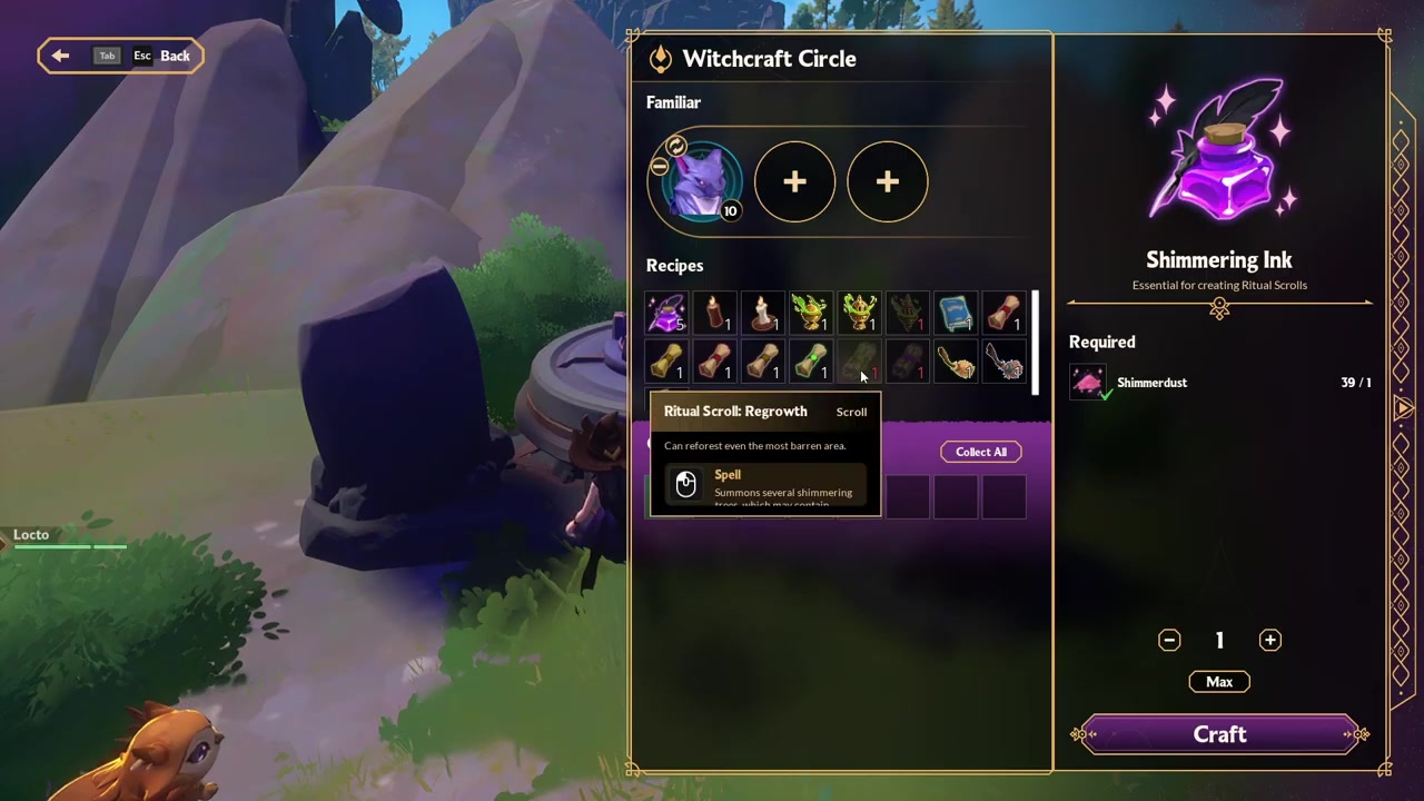 Use the Witchcraft Circle