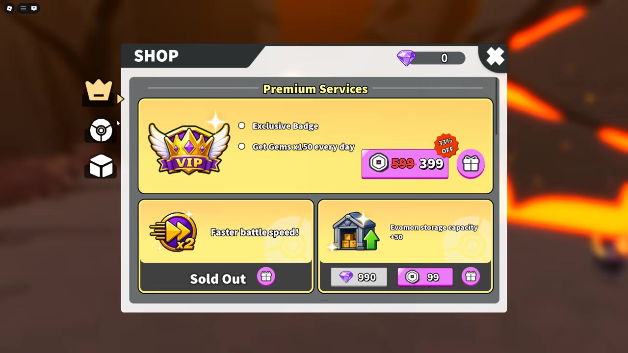 Grab tickets from shop packs