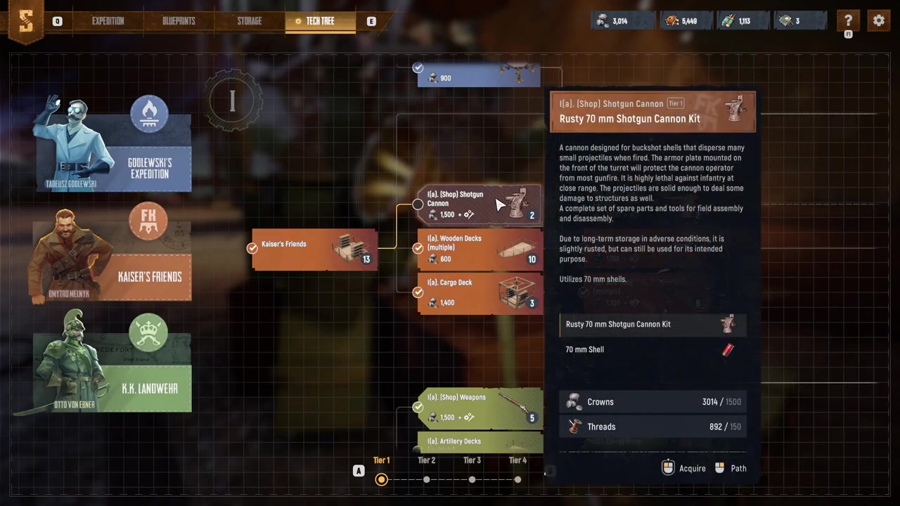 Research the Shotgun Cannon