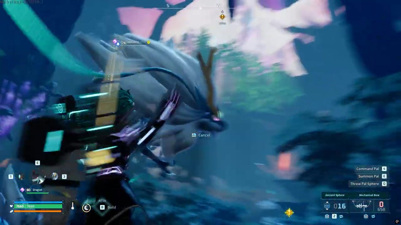 Throw the sphere and catch it