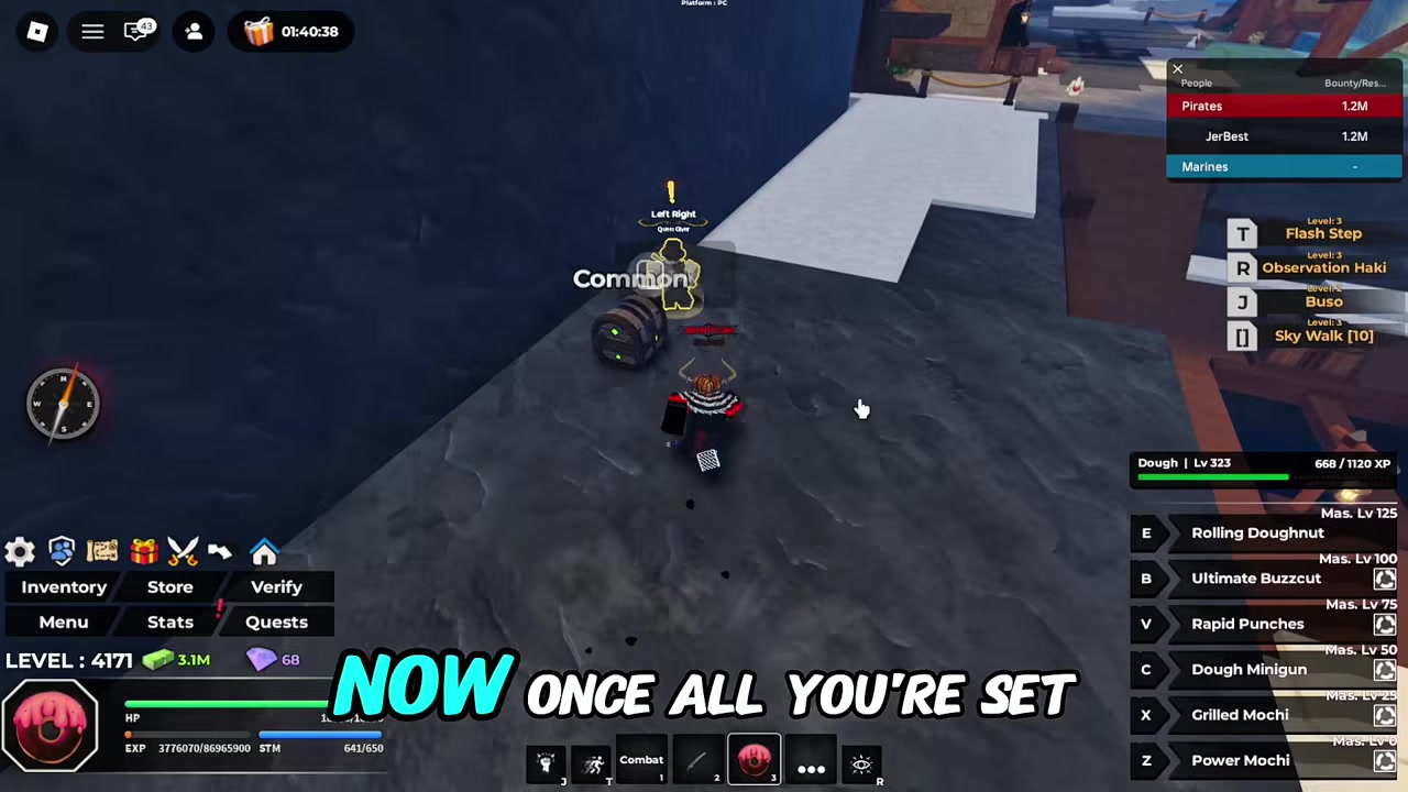 Take a Snowy Island boss quest