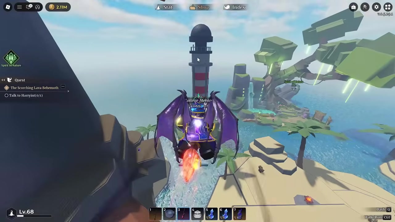 Fly up to the lighthouse