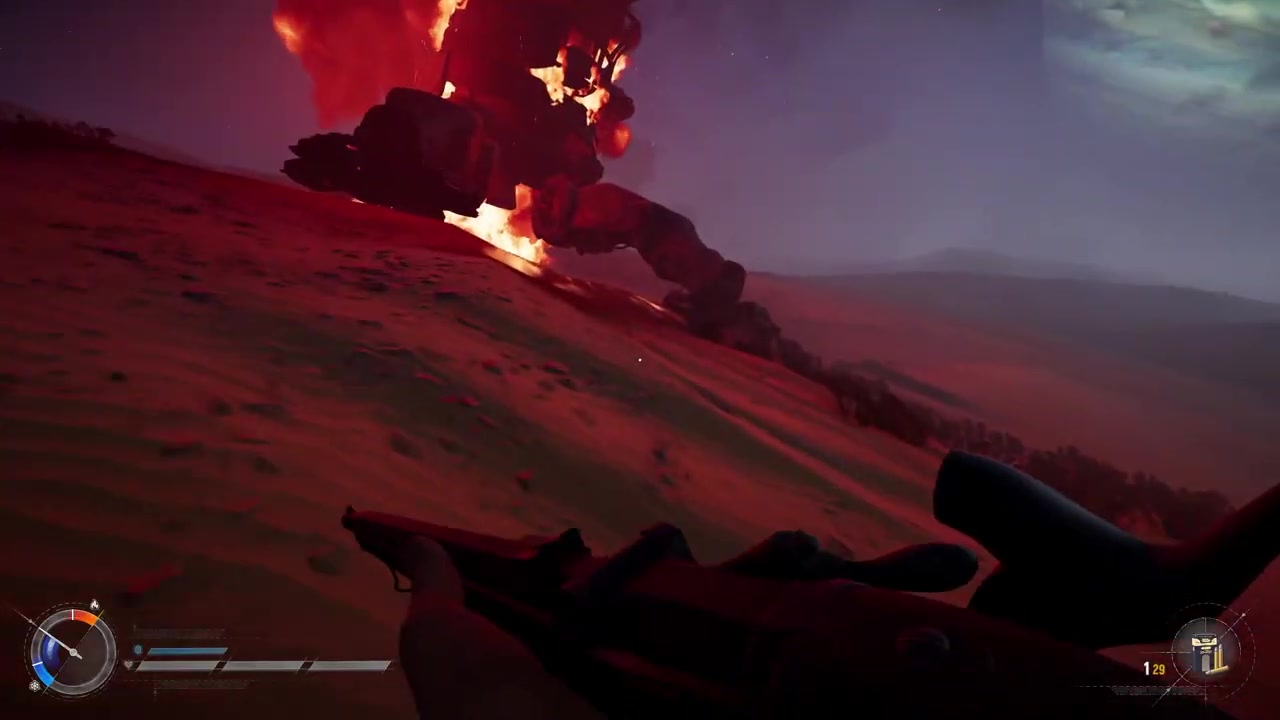 Loot the cargo crate from the wreckage