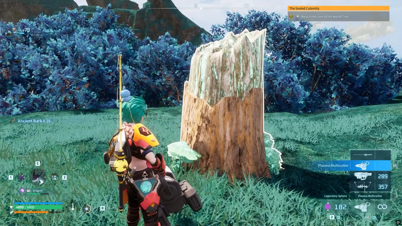 Equip an axe or Plasma Multicutter