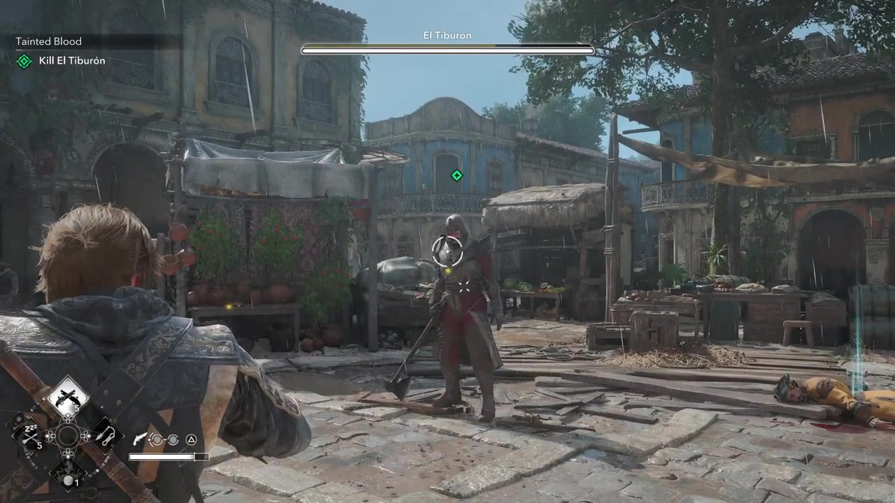 Shoot the right shoulder