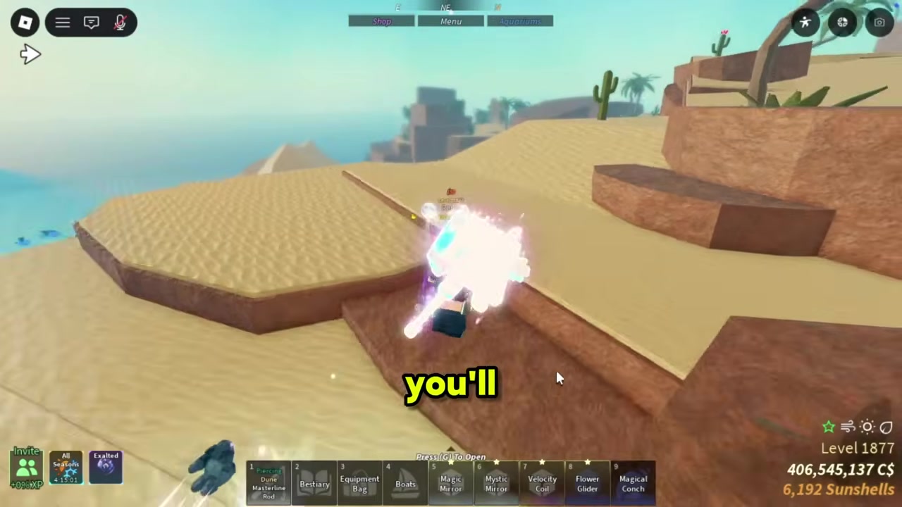 Continue into the Drylands desert
