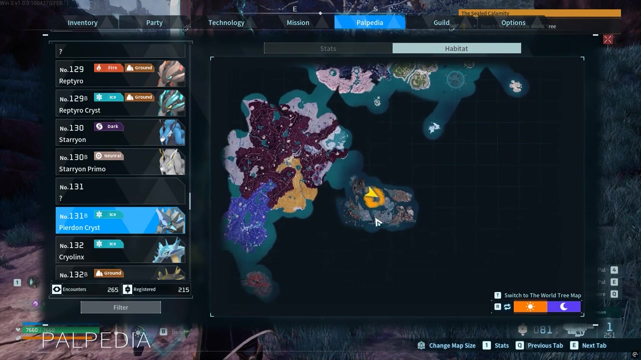 Sweep the middle of the biome