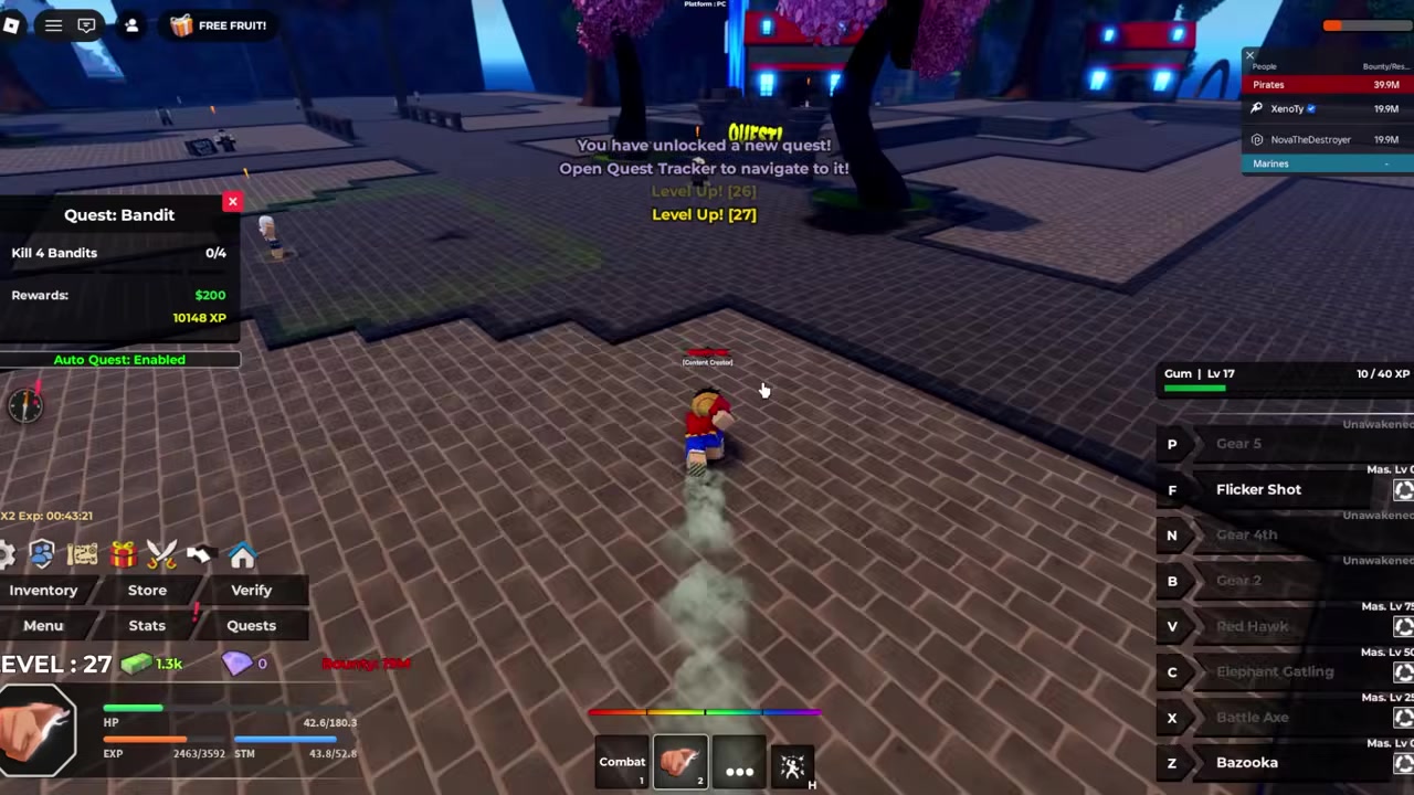 Fight the first boss
