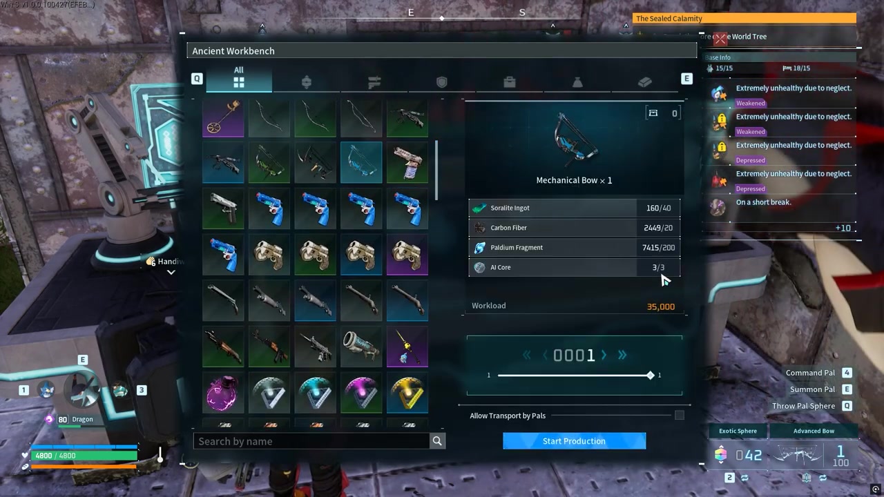 Select the Mechanical Bow