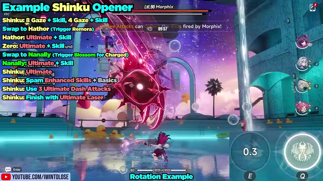 Use a parry shortcut when available
