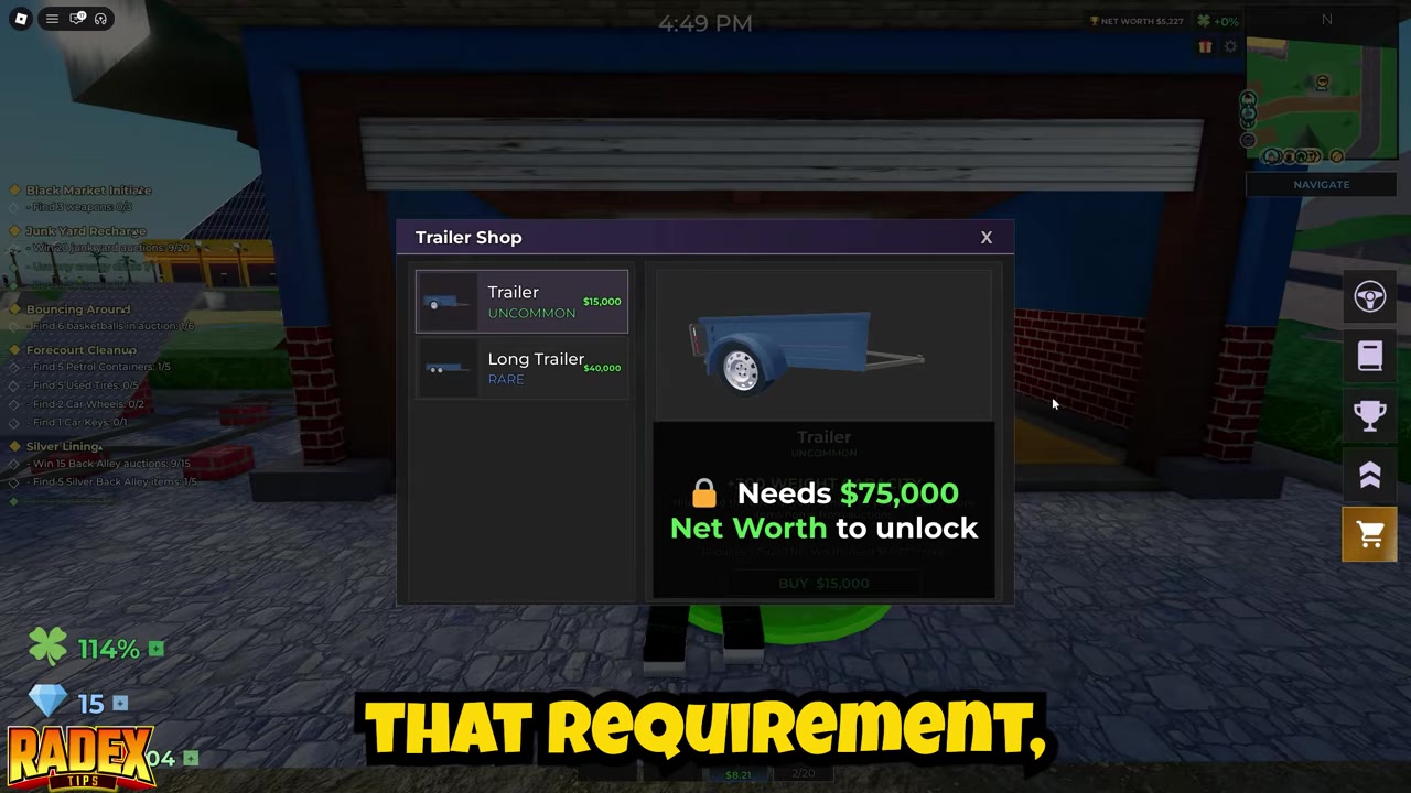 Buy the trailer once eligible