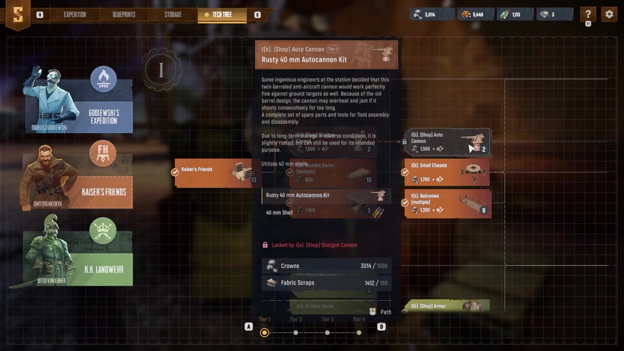 Research the 14 mm Auto Cannon