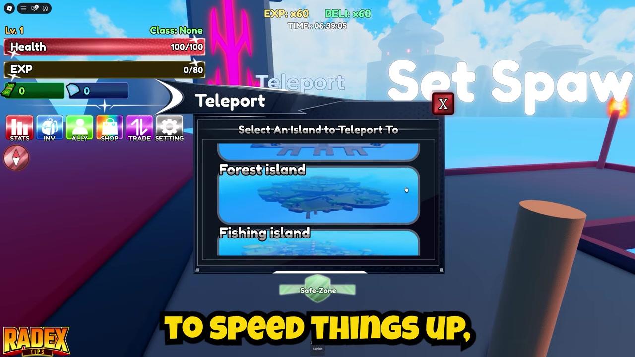 Return to Lava Island and craft Santa Demon
