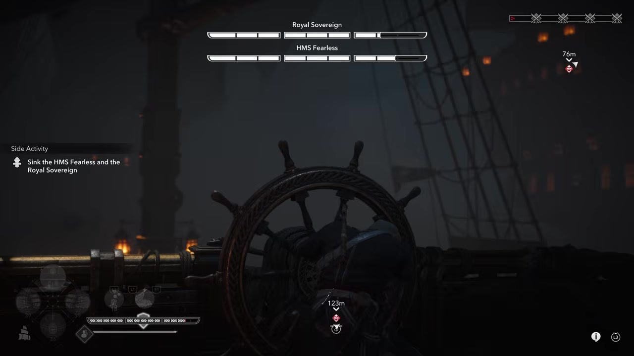 Brace before the broadside lands