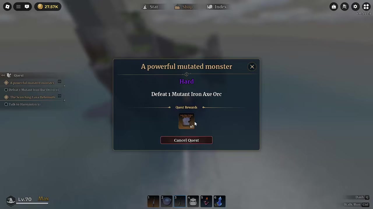 Defeat the Mutant Iron Axe Orc