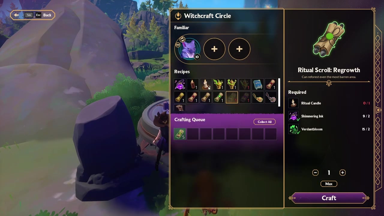 Craft a Regrowth Scroll