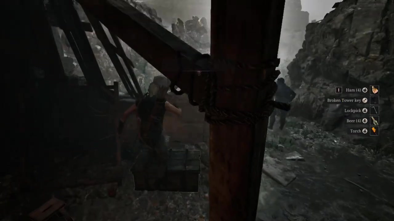 Climb back up carefully