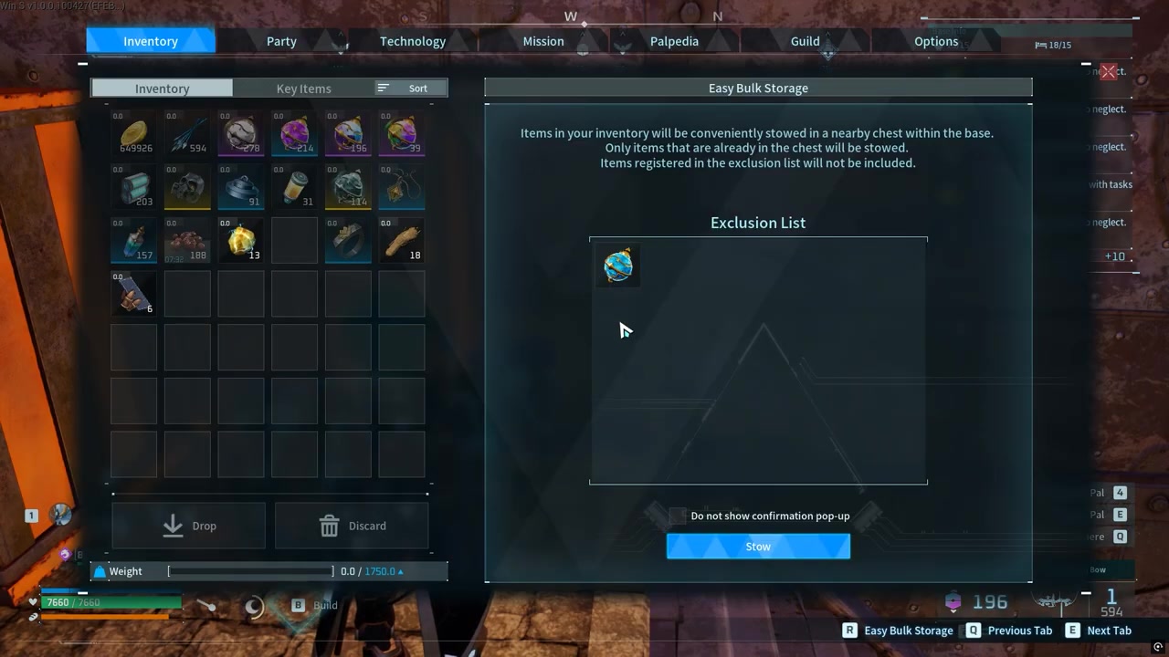 Remove the item later