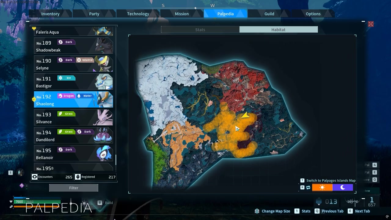 Note the habitat for repeat runs