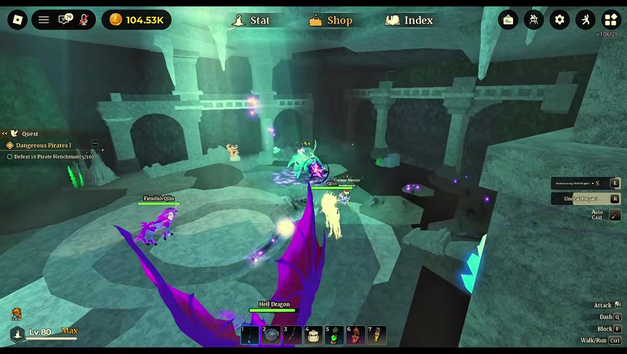 Fight the water tornado boss